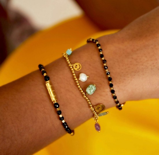 Beaded bracelet pink