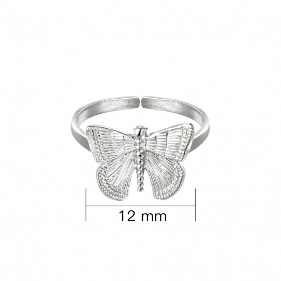 Ring butterfly silver
