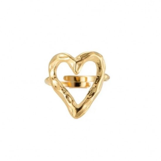 Heart ring gold