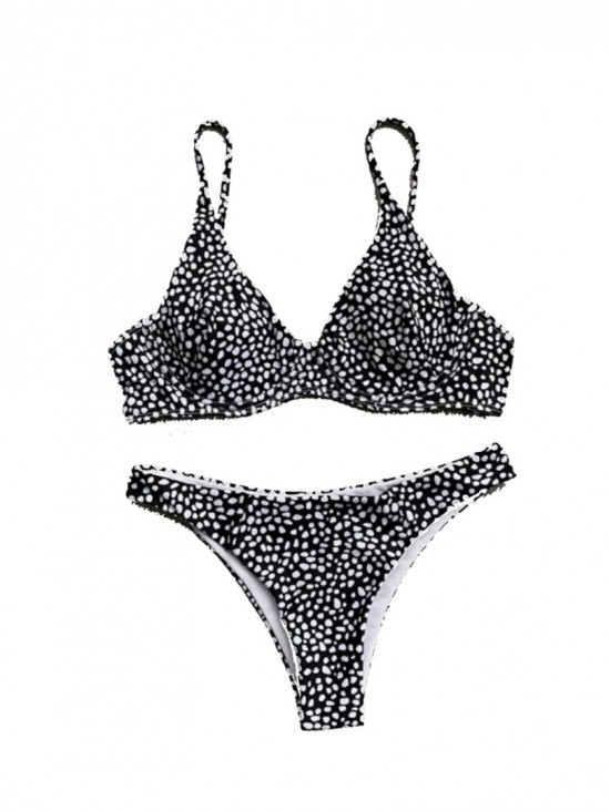 Dot bikini black