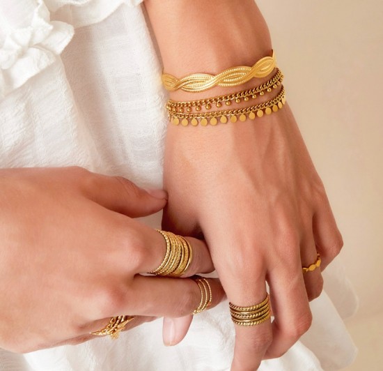 Bracelet circles gold