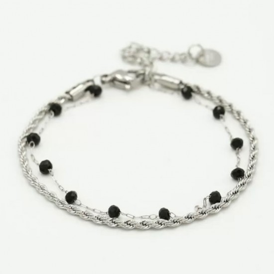 Double bracelet silver