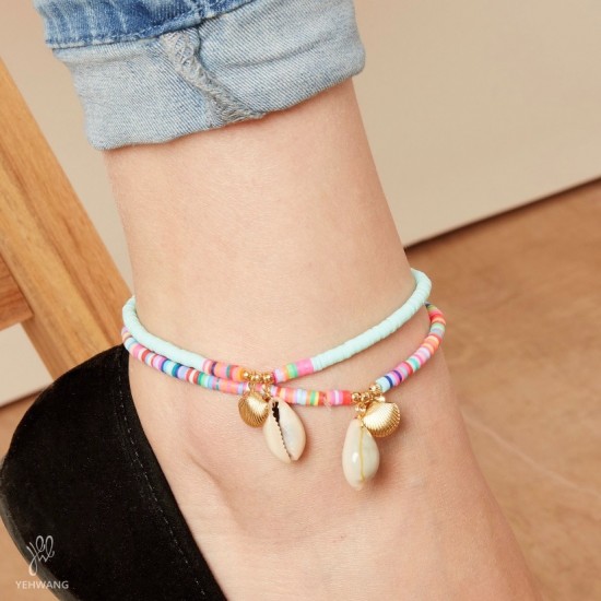 Anklet beach day red