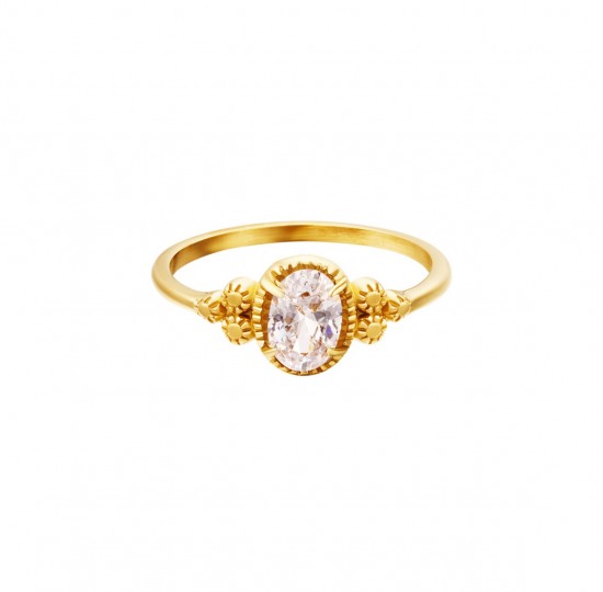 Ring zircon white