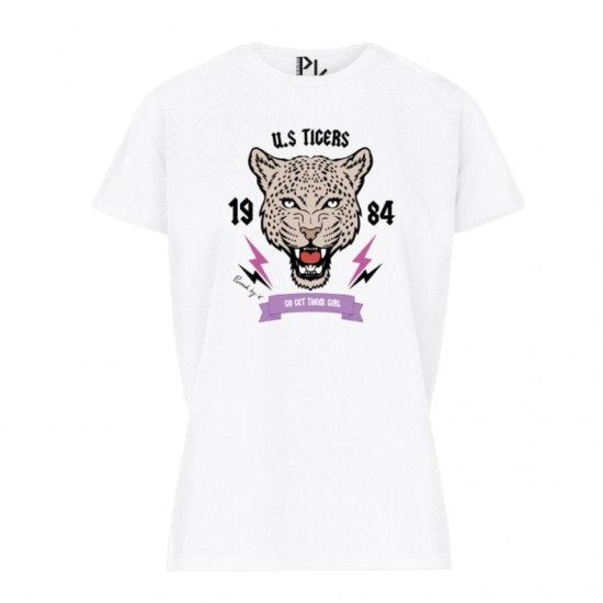 Tiger tee white