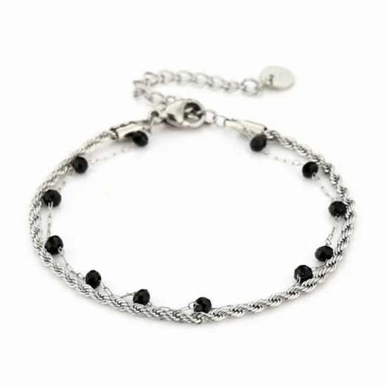 Double bracelet silver
