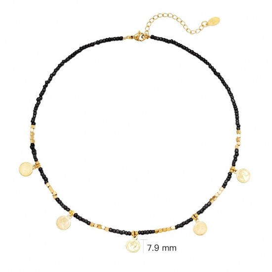 Necklace beads and coins