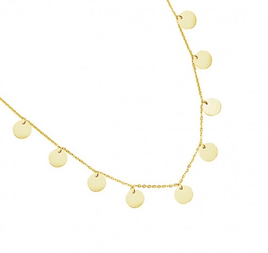 Necklace only circles gold