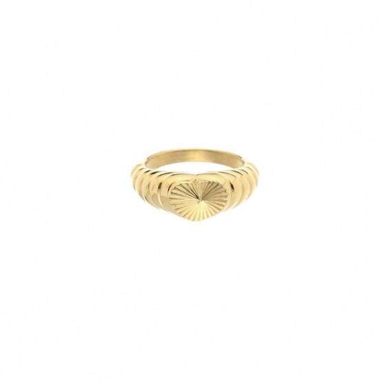 Heart ring gold