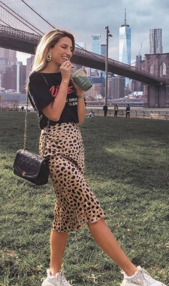 Leopard skirt