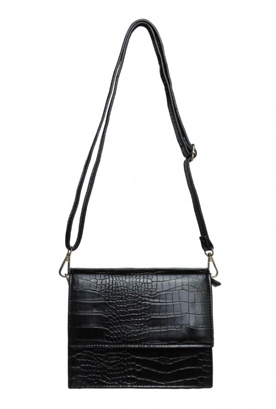 Croco bag black