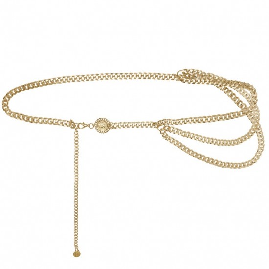 Gold chain belt