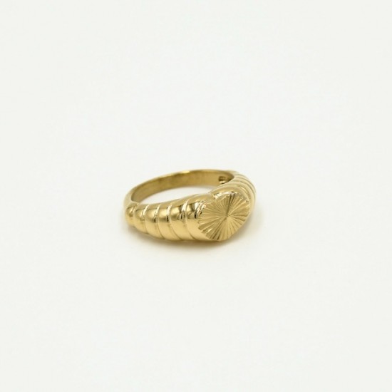 Heart ring gold
