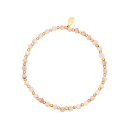 Beaded bracelet pink