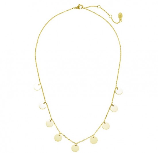 Necklace only circles gold