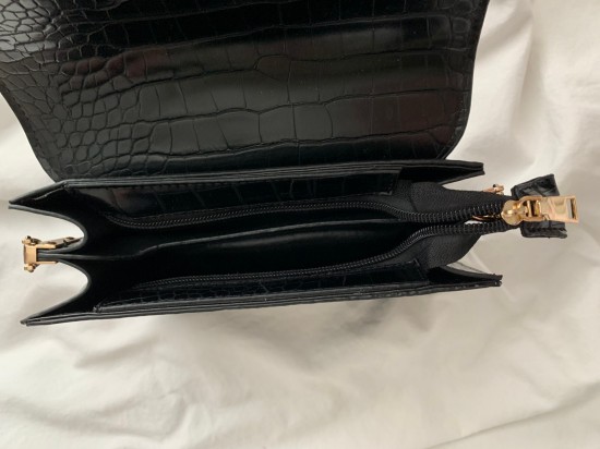 Croco bag black