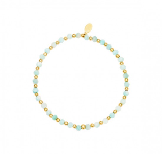 Beaded bracelet blue