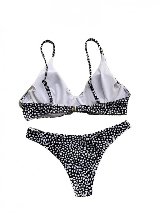 Dot bikini black