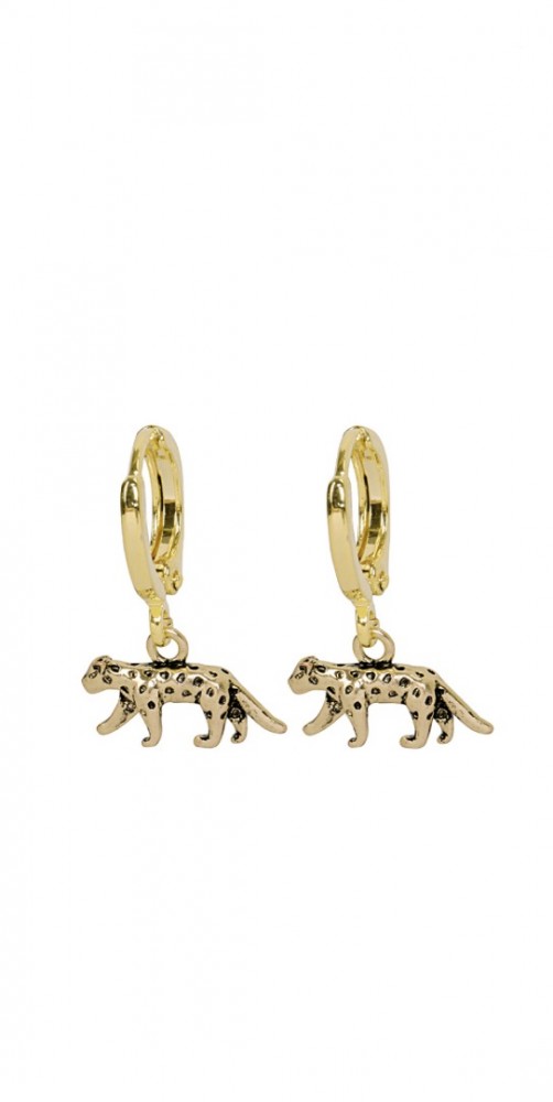 Earrings lucky Leopard gold