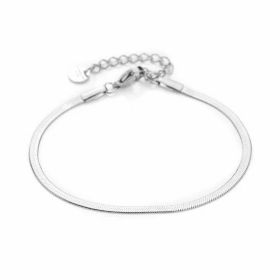 Flat bracelet silver