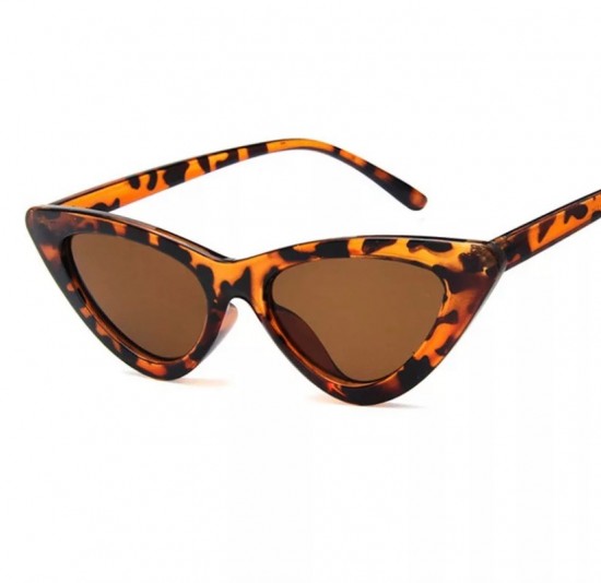 Cat eye sunglasses brown