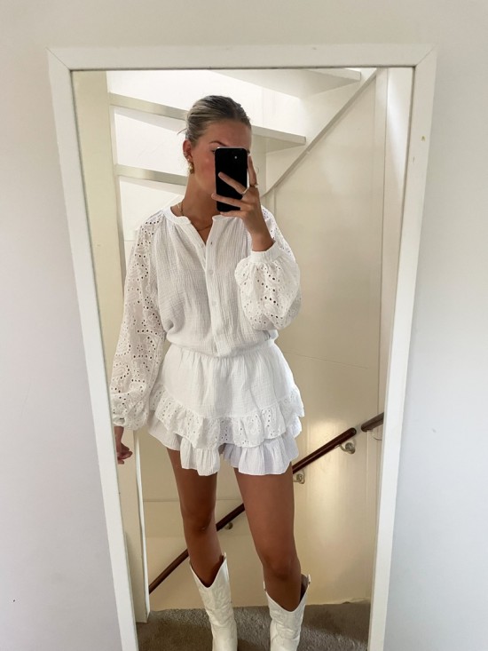 Oversized blouse white