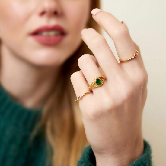 Statement ring gold