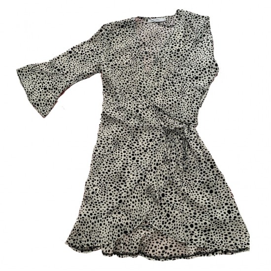 Cheetah dress white