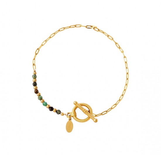 Beads bracelet round closure