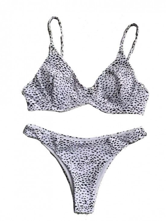 Dot bikini white