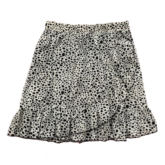 Cheetah skirt white