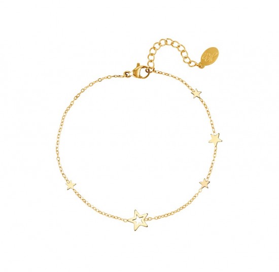 Bracelet with stars gold