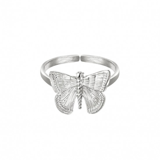 Ring butterfly silver