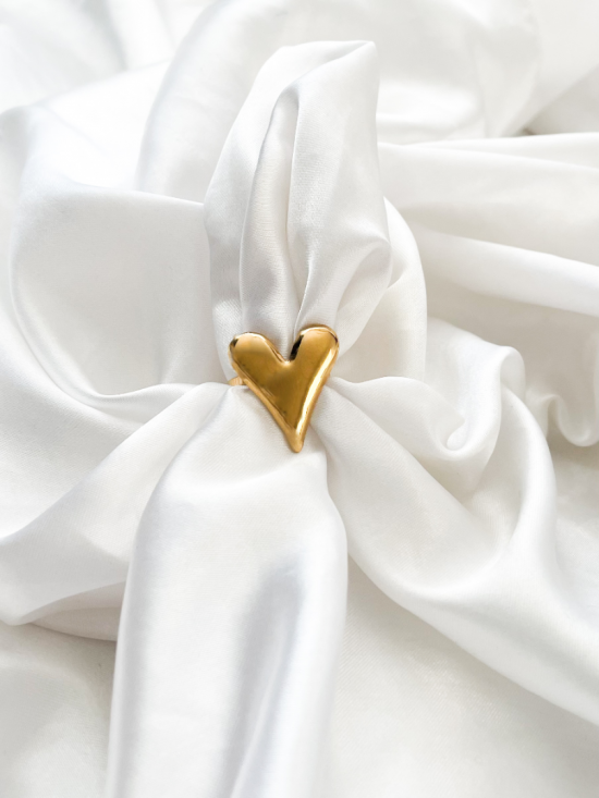Heart ring gold