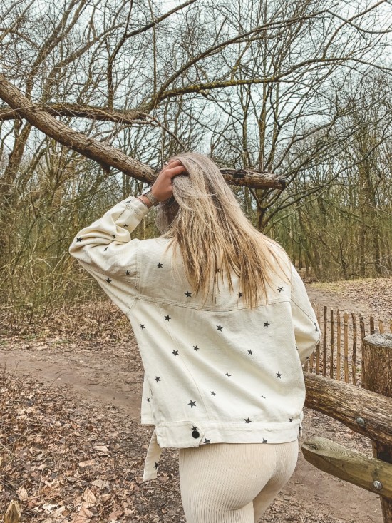 Corduroy flared beige