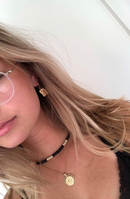 Statement necklace coin gold