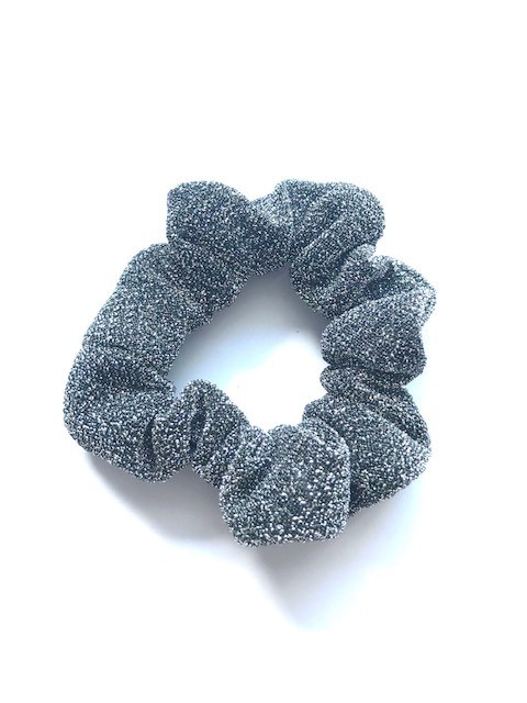 Scrunchie glitter silver