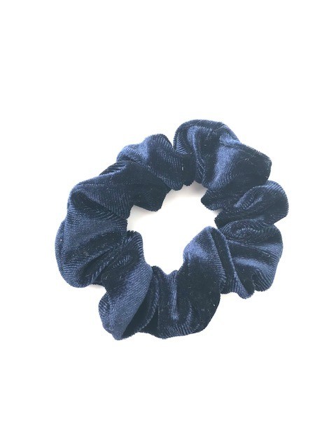 Scrunchie velvet dark blue