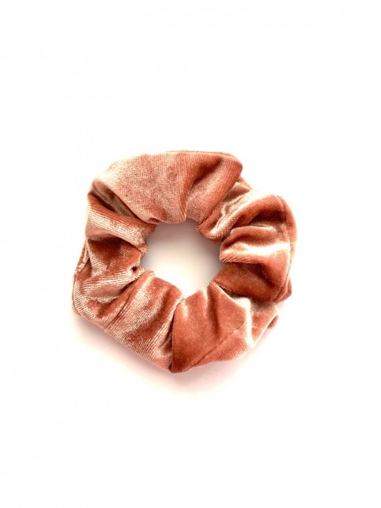 Scrunchie velvet sea pink