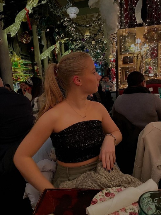 Glitter tube top  black