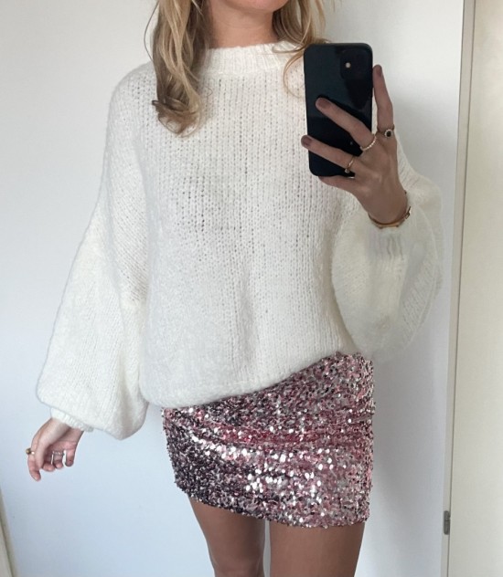 Oversized sweater beige