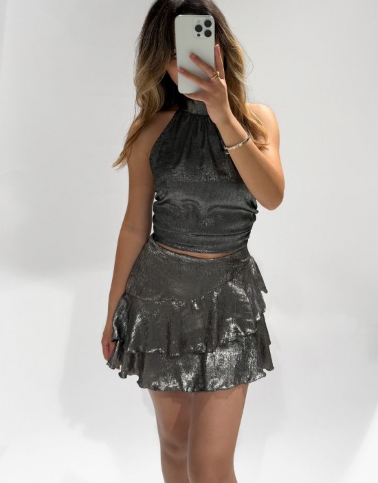 Metallic skirt