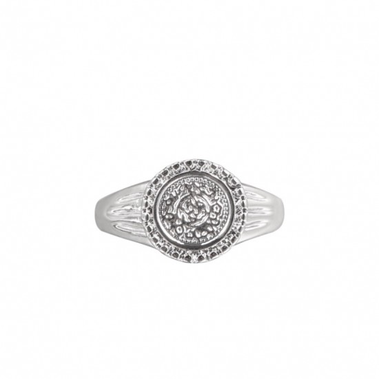 Ring roman coin silver