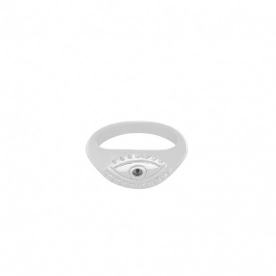 Ring curious eye silver