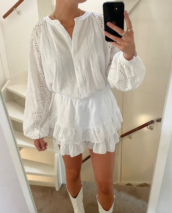 Oversized blouse white